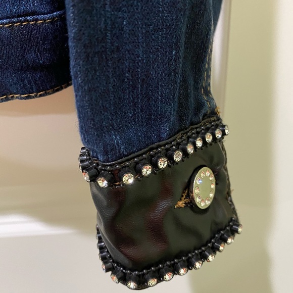 EUC fun Annabell Jean jacket with bling. - Picture 4 of 8